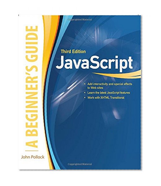 Book Cover JavaScript, A Beginner's Guide, Third Edition