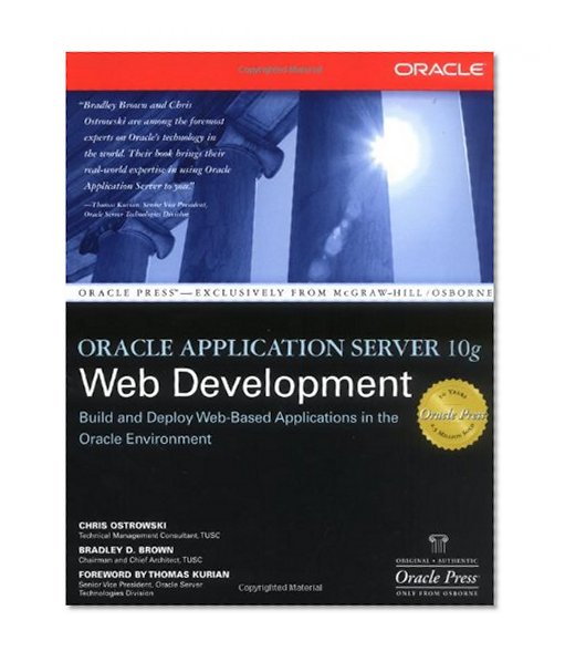 Book Cover Oracle Application Server 10g Web Development (Oracle Press)