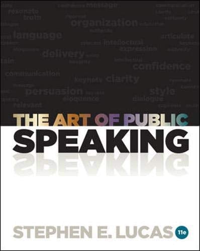 Book Cover The Art of Public Speaking, 11th Edition