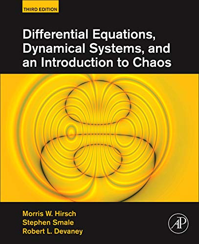 Book Cover Differential Equations, Dynamical Systems, and an Introduction to Chaos