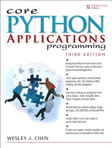 Book Cover Core Python Applications Programming (3rd Edition) (Core Series)