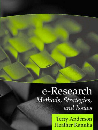 Book Cover E-Research: Methods, Strategies, and Issues