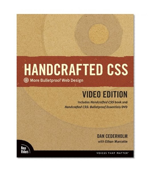 Book Cover Handcrafted CSS: More Bulletproof Web Design, Video Edition (includes Handcrafted CSS book and Handcrafted CSS: Bulletproof Essentials DVD)