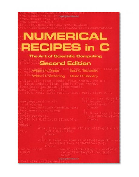 Book Cover Numerical Recipes in C: The Art of Scientific Computing, Second Edition