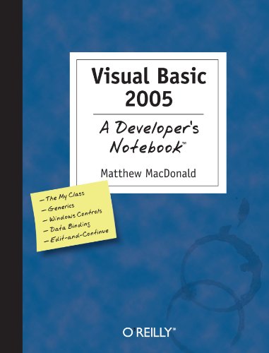 Book Cover Visual Basic 2005: A Developer's Notebook