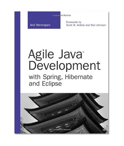 Book Cover Agile Java Development with Spring, Hibernate and Eclipse