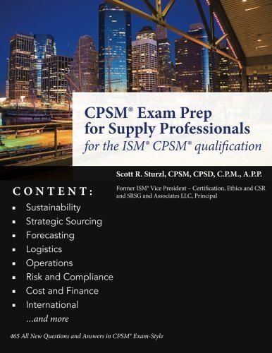 Book Cover CPSM® Exam Prep for Supply Professionals: for the ISM® CPSM® qualification