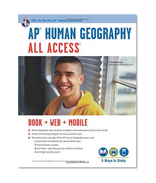 Book Cover AP® Human Geography All Access Book + Online + Mobile (Advanced Placement (AP) All Access)