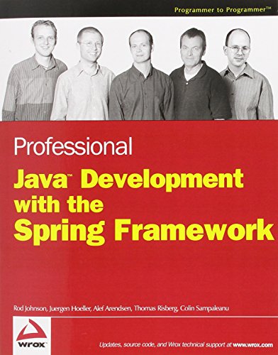 Book Cover Professional Java Development with the Spring Framework