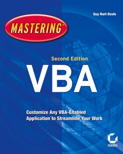 Book Cover Mastering VBA