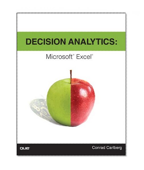 Book Cover Decision Analytics: Microsoft Excel