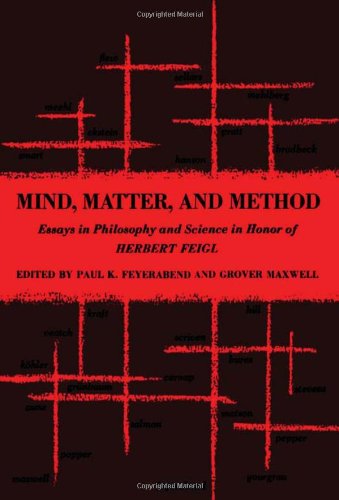 Book Cover Mind, Matter and Method: Essays in Philosophy and Science in Honour of Herbert Feigl