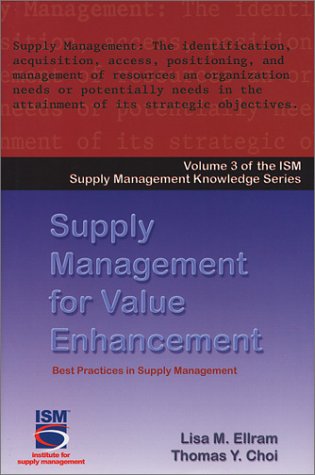 Book Cover Supply Management for Value Enhancement (Ism Knowledge Series)