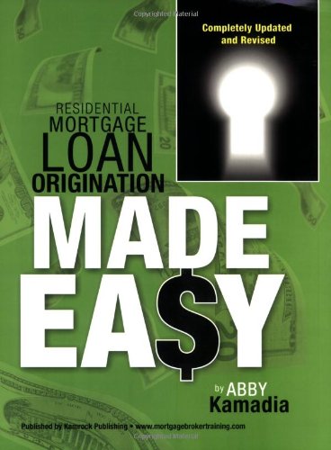 Book Cover Residential Mortgage Loan Origination Made Easy