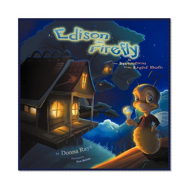 Book Cover Edison the Firefly and the Invention of the Light Bulb (Multilingual Edition)
