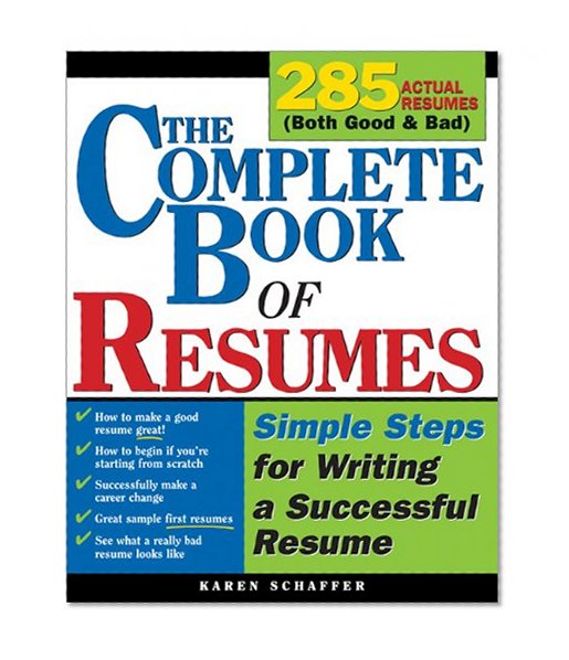 Book Cover The Complete Book of Resumes: Simple Steps for Writing a Powerful Resume