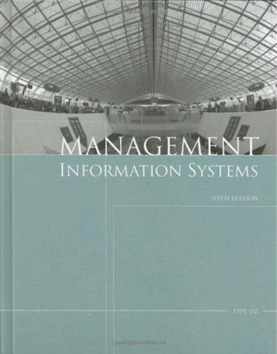 Book Cover Management Information Systems, Sixth Edition
