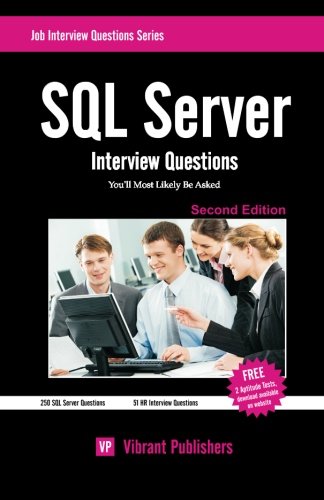Book Cover SQL Server Interview Questions You'll Most Likely Be Asked