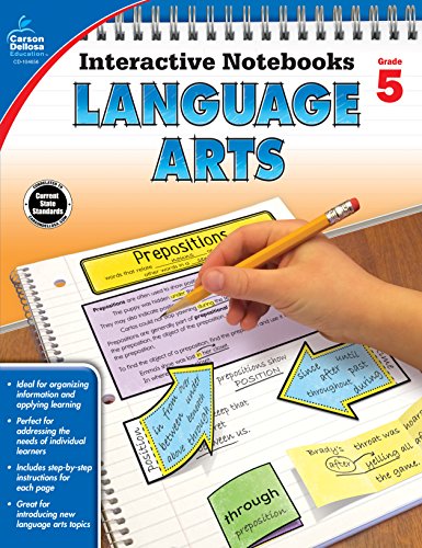 Book Cover Language Arts, Grade 5 (Interactive Notebooks)