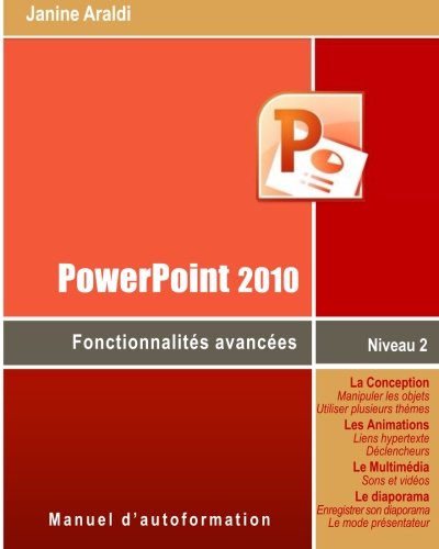 Book Cover PowerPoint 2010 Fonctionnalités avancées (French Edition)
