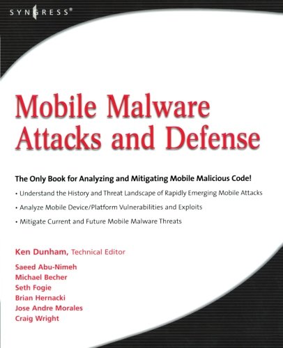 Book Cover Mobile Malware Attacks and Defense