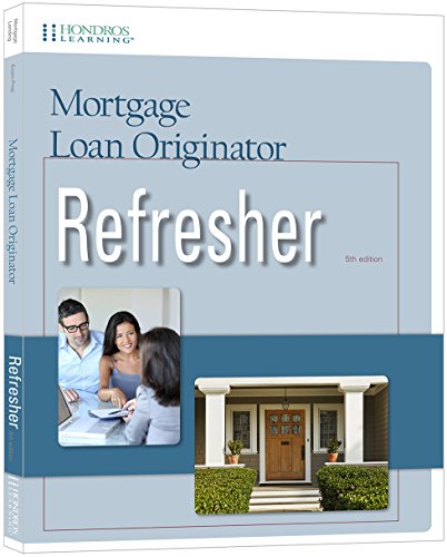 Book Cover Mortgage Loan Originator Refresher, 5th edition