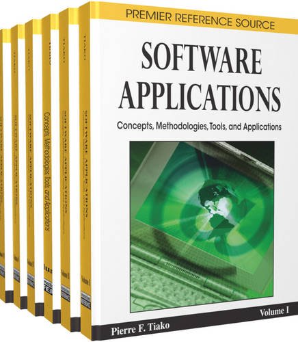 Book Cover Software Applications: Concepts, Methodologies, Tools, and Applications (Premier Refence Source)