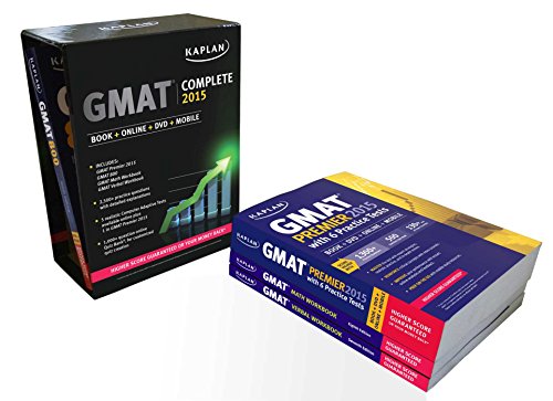 Book Cover Kaplan GMAT Complete 2015: The Ultimate in Comprehensive Self-Study for GMAT: Book + Online + DVD + Mobile (Kaplan Test Prep)