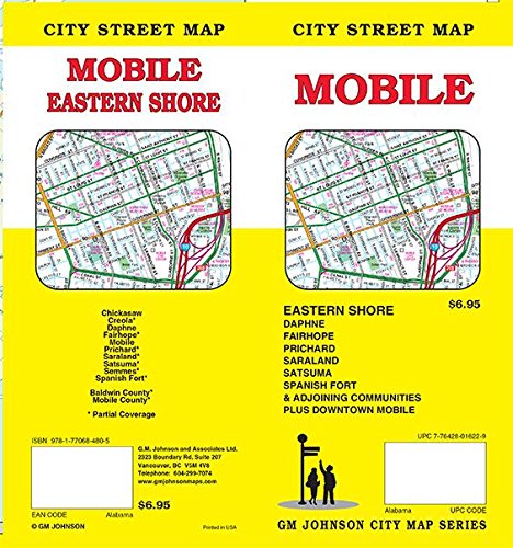 Book Cover Mobile, Alabama Street Map