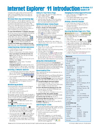 Book Cover Internet Explorer 11 for Windows 8.1 Update Quick Reference Guide: Introduction (Cheat Sheet of Instructions, Tips & Shortcuts - Laminated Card)