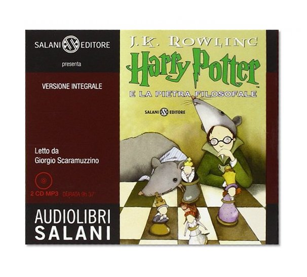 Book Cover Harry Potter e la pietra filosofale. Audiolibro. 2 CD Audio formato MP3 (Audiolibri) : Italian edition of Harry Potter and the Philosopher's Stone