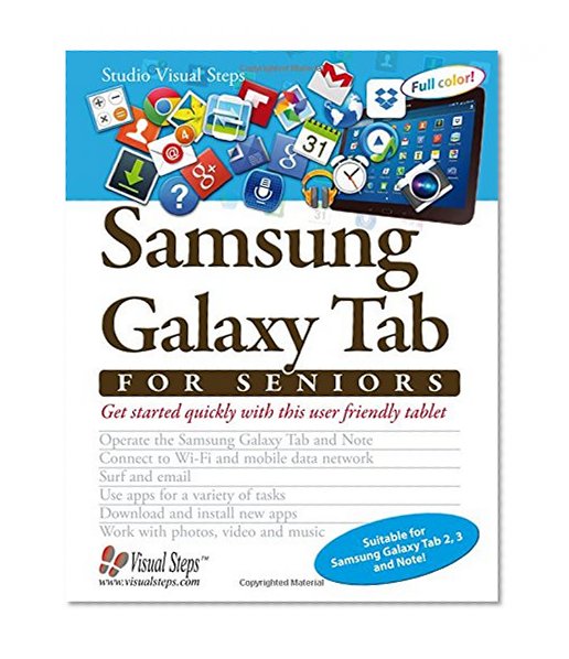 Book Cover Samsung Galaxy Tab for Seniors (Computer Books for Seniors series)