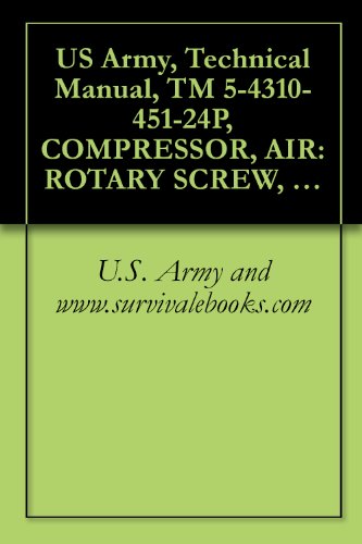 Book Cover US Army, Technical Manual, TM 5-4310-451-24P, COMPRESSOR, AIR: ROTARY SCREW, 750 100 PSI, WHEEL-MOUNTED, DED SULLAIR MODEL 750 DP, (NSN 4310-01-053-3891), military manauals, special forces