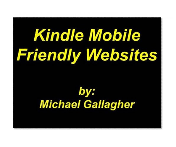Book Cover Kindle Mobile Friendly Websites
