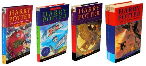 Book Cover Harry Potter and the Philosopher's Stone , Harry Potter and the Chamber Of Secrets , Harry Potter and the Prisoner Of Azkaban , Harry Potter and the Goblet Of Fire , Four Volume Slipcase