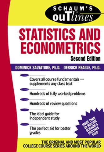 Book Cover Schaum's Outline of Statistics and Econometrics (Schaum's Outline Series)