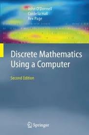 Book Cover Discrete Mathematics Using a Computer 2nd (second) edition