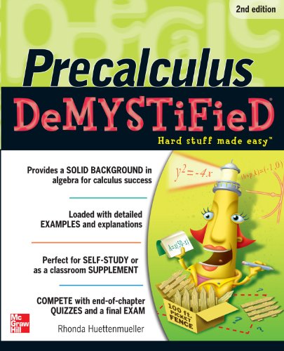 Book Cover Pre-calculus Demystified, Second Edition