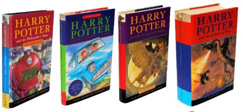 Book Cover Hary Potter Boxed Set Collector's Edition (Four Volumes, Harry Potter and the Philosopher's Stone, Harry Potter and the Chamber of Secrets, Harry Potter and the Prisoner of Azkaban and Harry Potter and the Goblet of Fire)