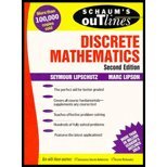 Book Cover Schaum's Outline of Discrete Mathematics by Lipschutz,Seymor; Lipson,Marc. [1997,2nd Edition.] Paperback
