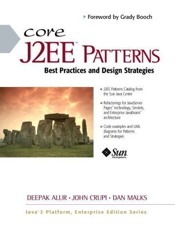 Book Cover Core J2EE Patterns (Sun Microsystems Press) 1st (first) Edition by Alur, Deepak, Crupi, John, Malks, Dan published by Prentice Hall (2001)