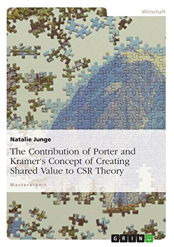 Book Cover The Contribution of Porter and Kramer's Concept of Creating Shared Value to CSR Theory