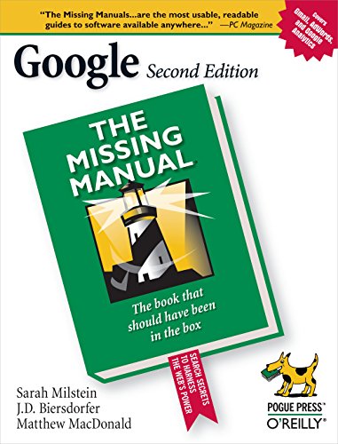 Book Cover Google: The Missing Manual: The Missing Manual