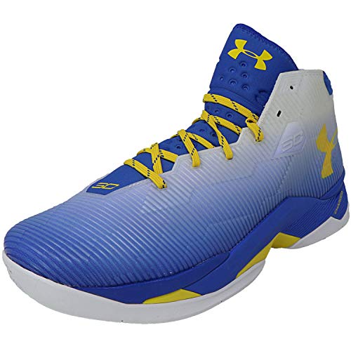 Book Cover Mens Under Armour Curry 2.5 Basketball Shoes Royal Blue/White/Yellow Size 11 M US