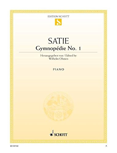 Book Cover Gymnopédie No. 1: piano.