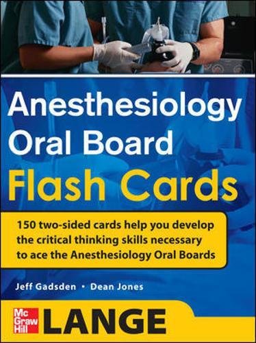 Book Cover Anesthesiology Oral Board Flash Cards