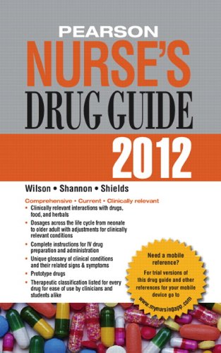 Book Cover Pearson Nurse's Drug Guide 2012 (Pearson Nurse's Drug Guide (Nurse Edition))