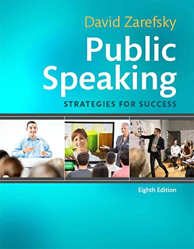 Book Cover Public Speaking: Strategies for Success (8th Edition)