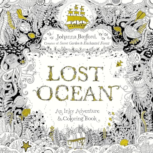 Book Cover Lost Ocean: An Inky Adventure and Coloring Book for Adults