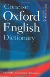 Book Cover Concise Oxford English Dictionary: 11th Edition Revised 2008